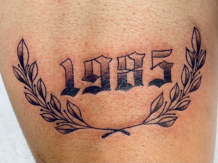Year tattoo.