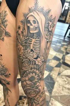 26 La Santa Muerte Tattoo Design Ideas | santa muerte, tattoo designs,  tattoos with meaning