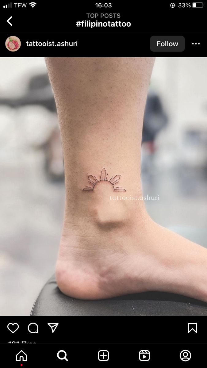 Filipino sun tattoo
