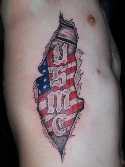 Pin by Twisted Ink™✔️ 🏳️‍🌈 on Flag tattoo's | Marine corps tattoos,