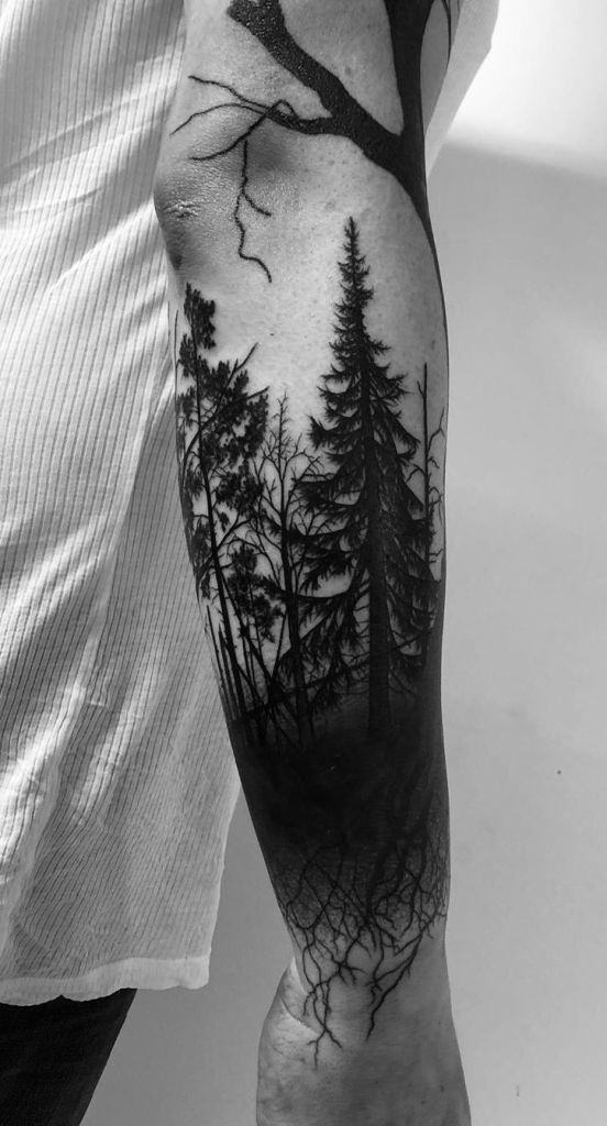 240+ Most Beautiful Forest Tattoos Designs (2024) Jungle Ink Inspiration