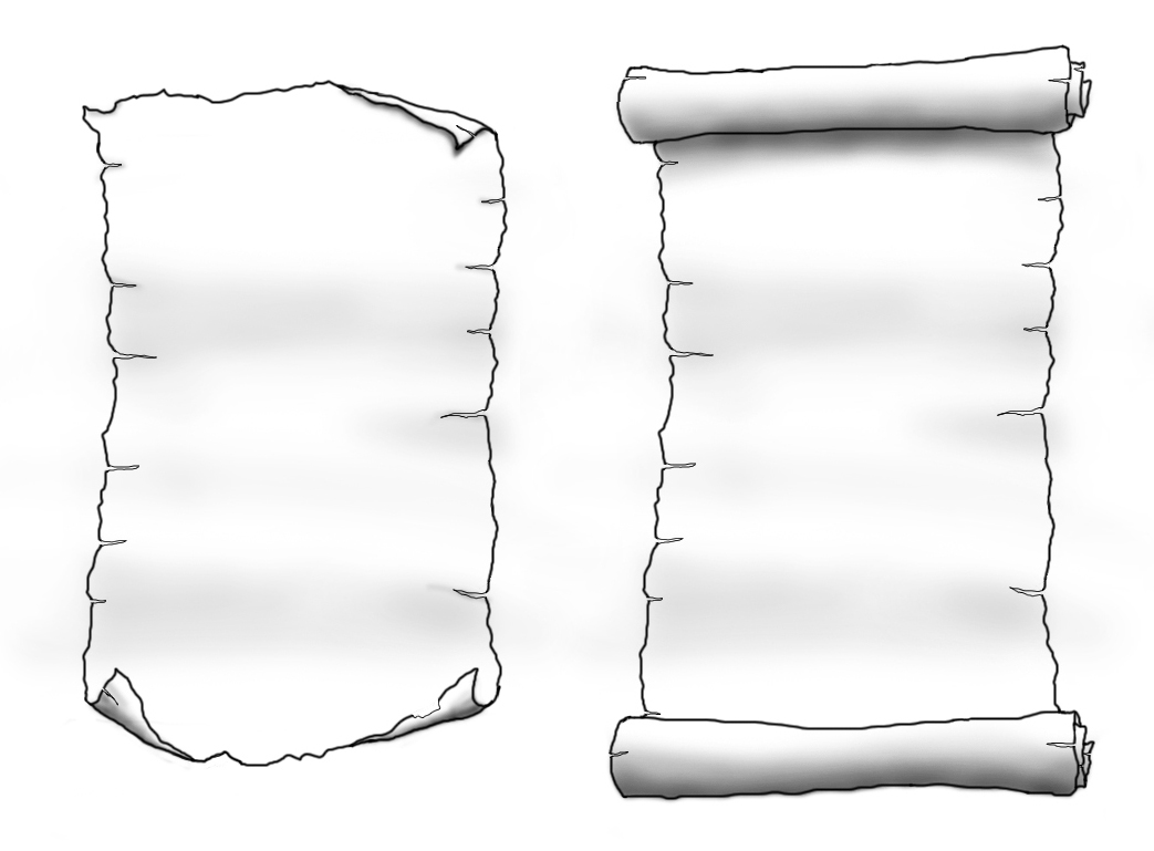 Burning Scroll Tattoo