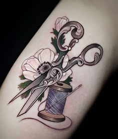 32 Sewing tattoo ideas | sewing tattoos, sewing, vintage sewing