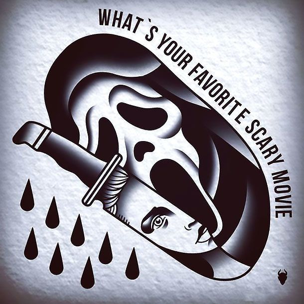 Favourite Scary Movie Tattoo Design