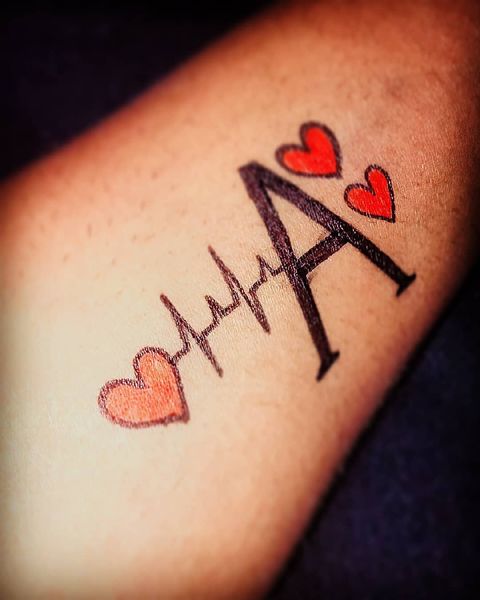 25 Beautiful A Letter Tattoo Designs and Ideas