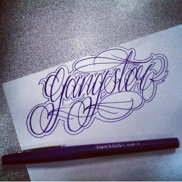 Tattoo designs, lettering, gangster , art