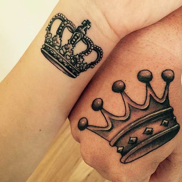 51 King and Queen Tattoos for Couples