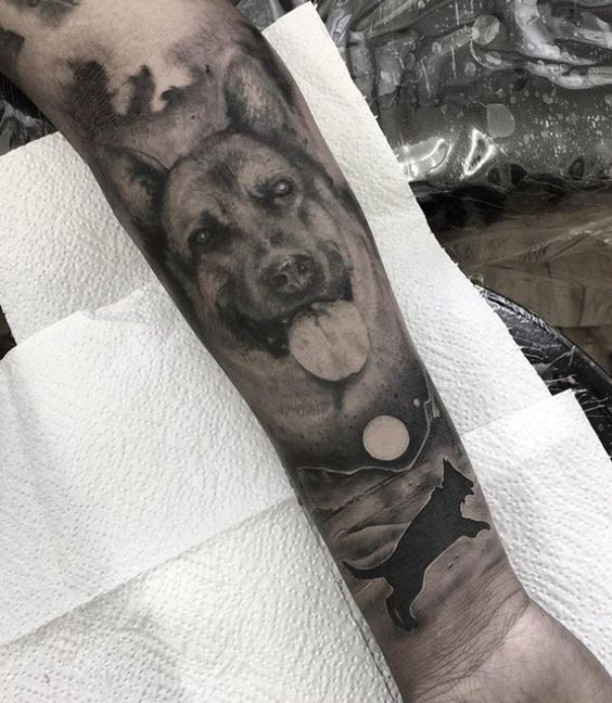 25 Lovely German Shepherd Tattoo Ideas For Every Taste