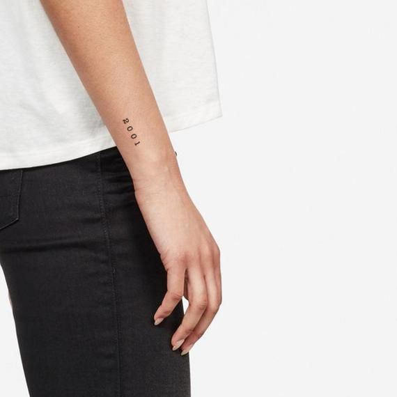 2001 Birth Year Temporary Tattoo (set of 3) - Etsy