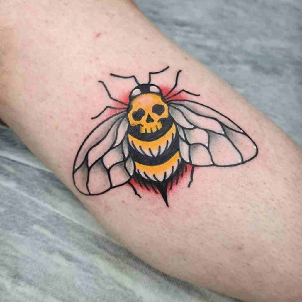 Halloween Bee Tattoo