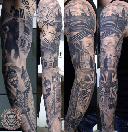 England Tattoo Sleeve