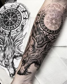 Discover 8 Fenrir tattoo and wolf tattoos ideas | nordic tattoo, norse  tattoo, body art tattoos and more