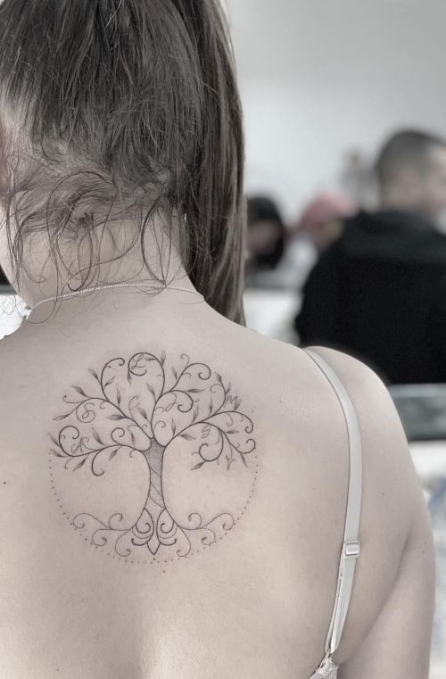 250+ Images of Family Tree Tattoo Designs (2024) Ideas with Names