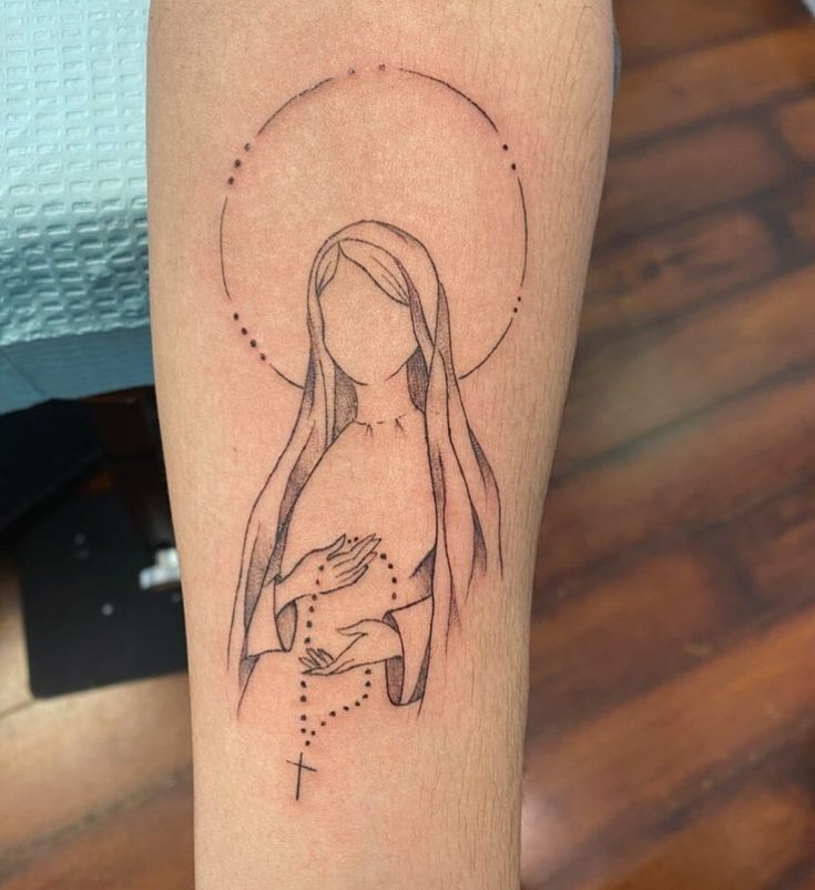 60+ Divine Virgin Mary Tattoo Designs