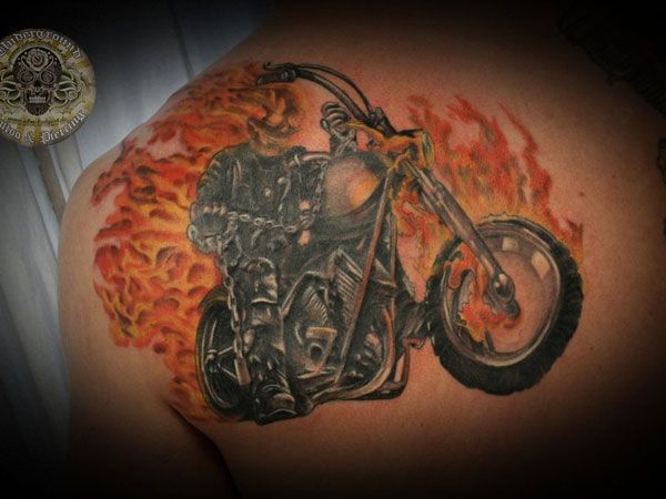 Ghost rider tattoo, Tattoos gallery, Ghost tattoo