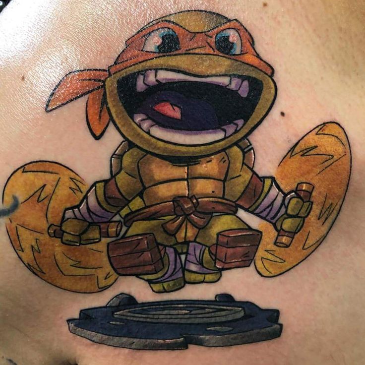Teenage Mutant Ninja Turtles TMNT tattoo michelangelo
