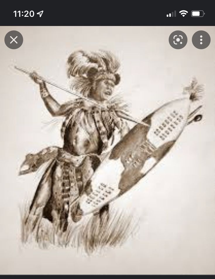 Pin by Dora on tattoo | African warrior tattoos, Warrior tattoos, Zulu  warrior