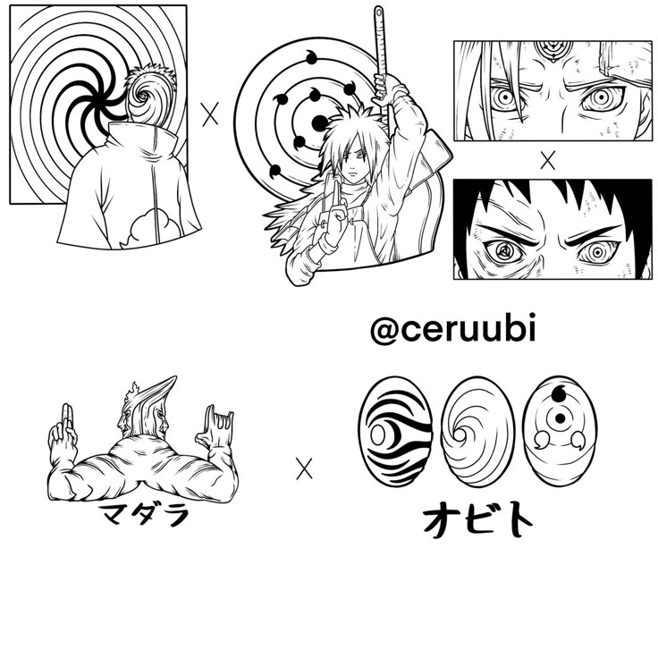 Madara x Obito - Naruto Partner Tattoo Ideas