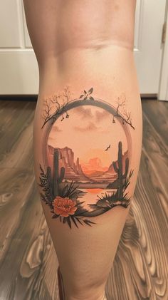 Desert Sunset Tattoo
