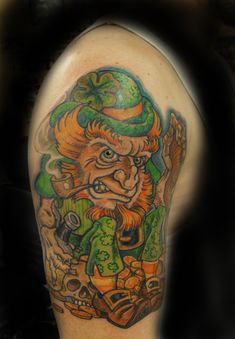 Discover 10 Leprechaun Tattoos and Evil Leprechaun Ideas | irish tattoos,  shamrock tattoos, celtic cross tattoos and more
