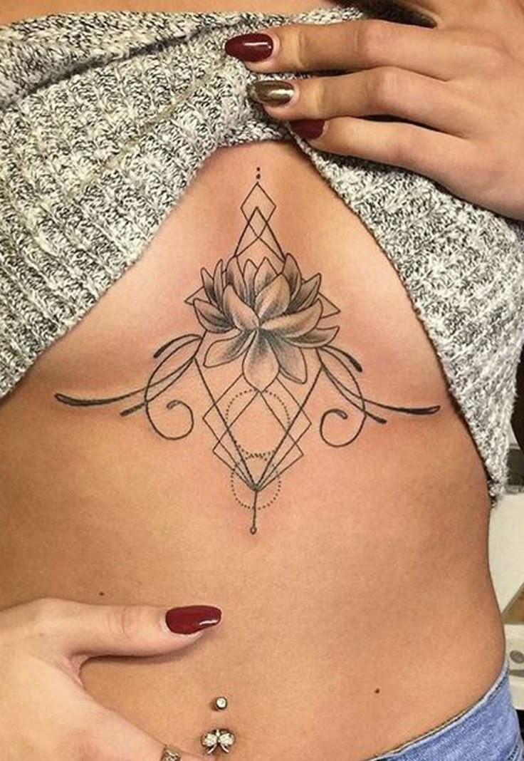 30+ Feminine Sternum Tattoo Ideas for Women