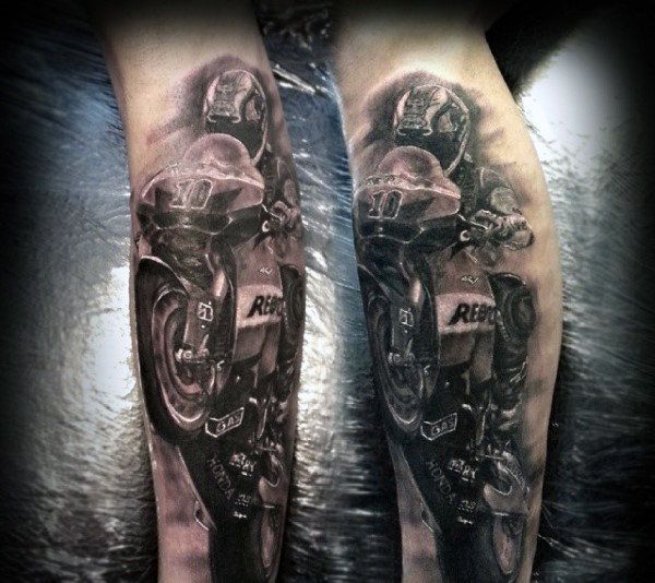 Motorcycle Tattoos For Men - Two Wheel Design Ideas