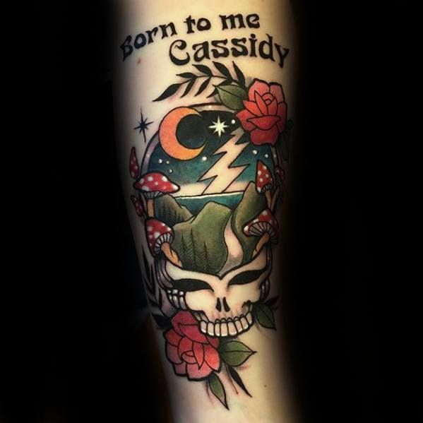 50 Rocking Grateful Dead Tattoo Designs for Men