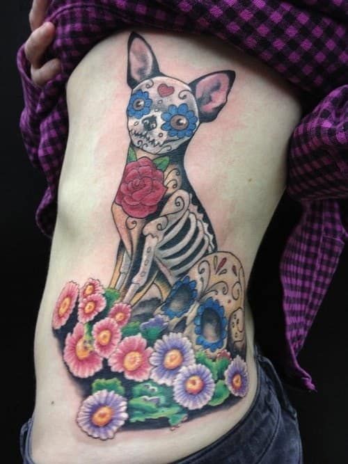 41 Amazing Sugar Skull Tattoos To Celebrate Día De Los Muertos
