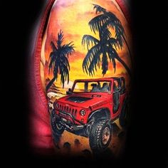 10 Jeep Tattoos ideas | jeep tattoo, tattoos, beach tattoo