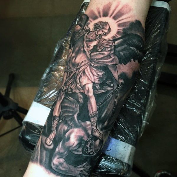 73 Amazing St Michael Tattoo Designs for Men