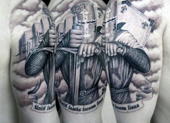 83 Knight Tattoo Designs for Men