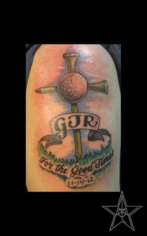 Discover 10 Golf Tattoos and golf tattoo ideas | tattoos, dad tattoos,  memorial tattoos and more