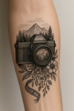 Camera Tattoo Design Photographers