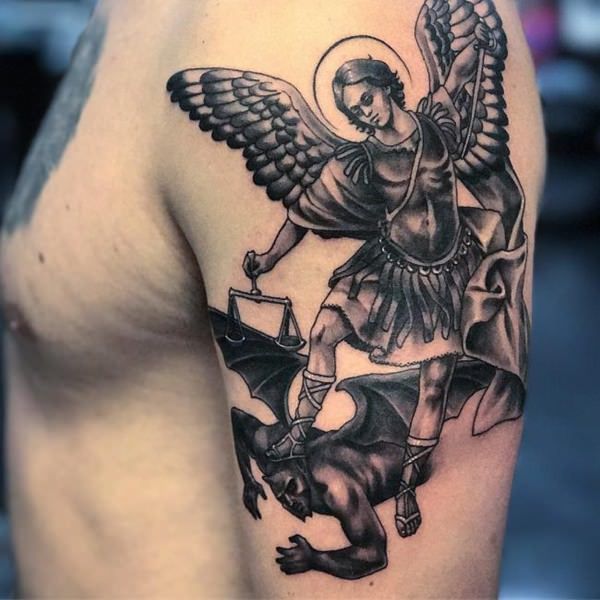 155+ Saint Michael Tattoos: Everything You Need to Learn! (with Meanings) -  Wild Tattoo Art