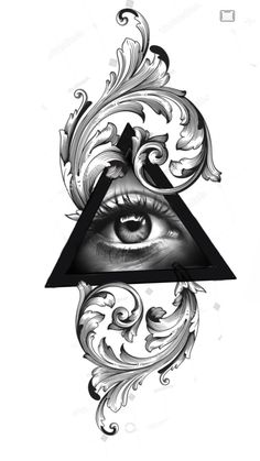 Illuminati eye tattoo