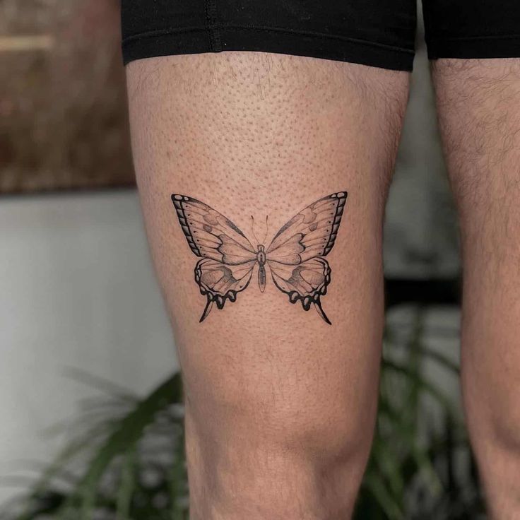 30 Awesome Butterfly Thigh Tattoo Ideas ...