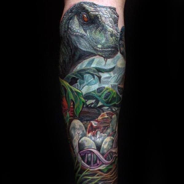 50 Epic Jurassic Park Tattoo Designs for Men