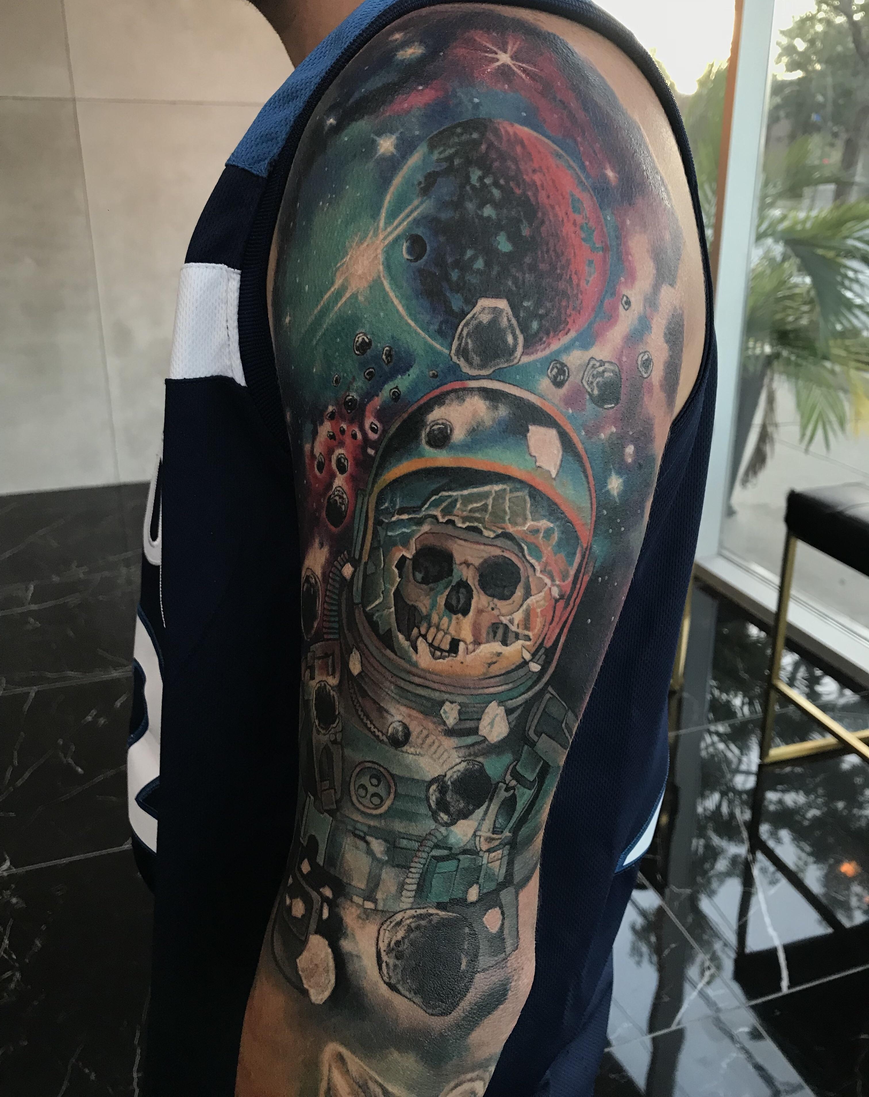 Skull Space Tattoo