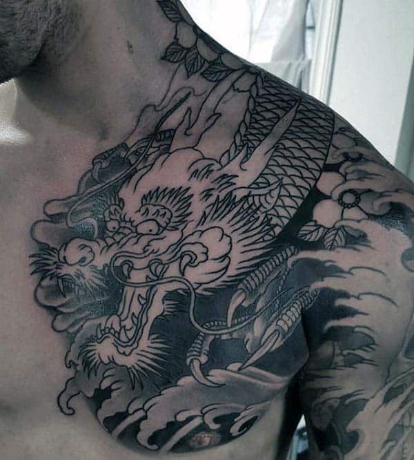 91 Cool Japanese Dragon Tattoo Designs for Men