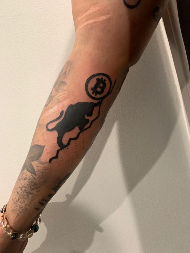 Bitcoin tattoo, bullish
