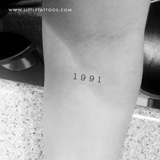 1991 Birth Year Temporary Tattoo - Set of 3 | Tattoos, Temporary tattoo,  Tattoo set
