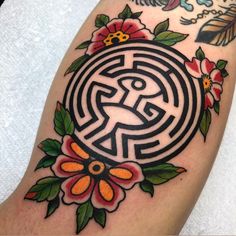 Discover 8 Maze Tattoo and Labyrinth Tattoo Ideas | surreal artwork,  westworld maze logo, negative self beliefs and more