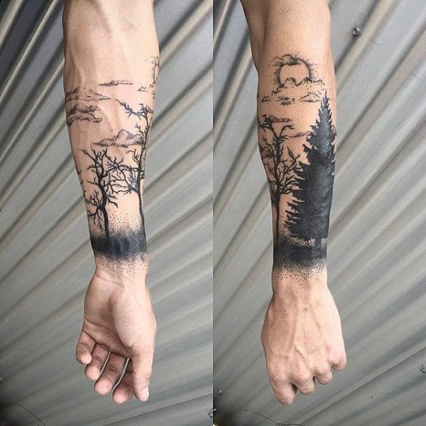 59 Amazing Forearm Tree Tattoo Designs for Men