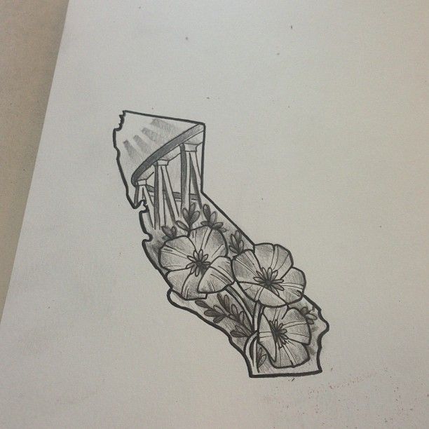 California Tattoo Designs California tattoo design