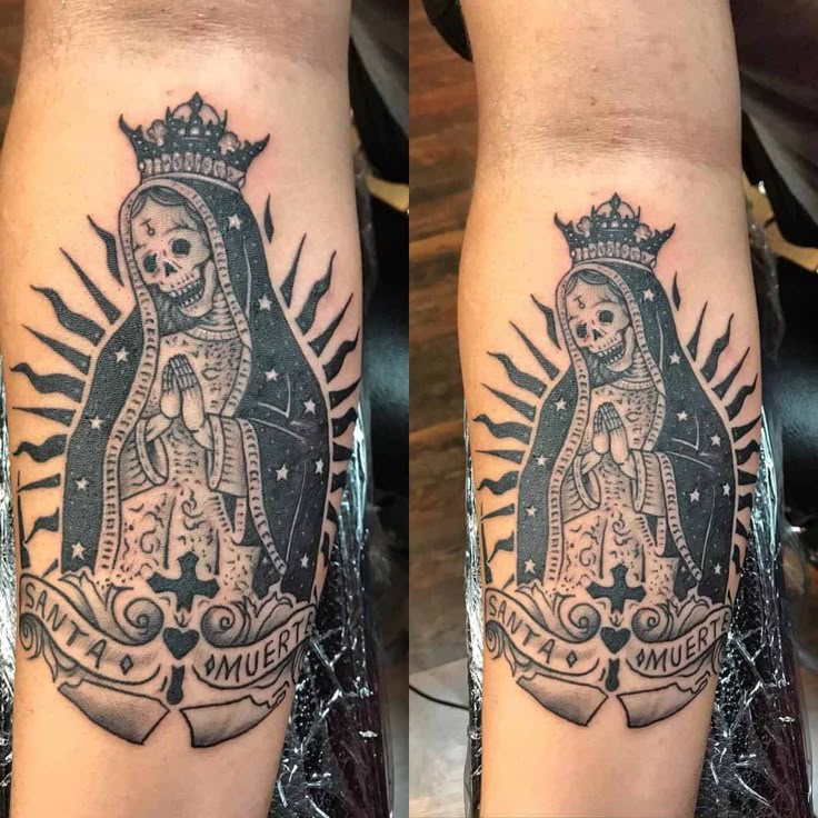 Santa Muerte Tattoo Ideas Celebrating the Holy Death