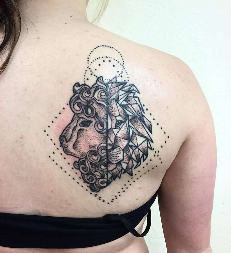 Lion and Lamb Tattoo Design Ideas