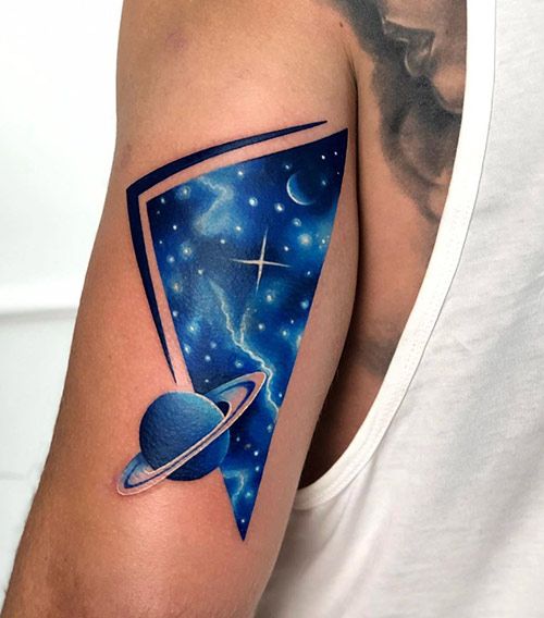 50 Creative Space Tattoo Ideas For Women To Try