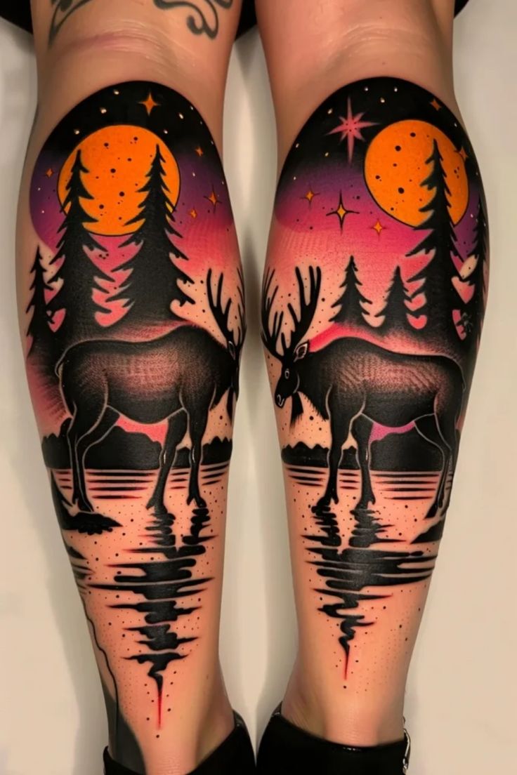 Stunning Moose Tattoo Ideas for Women