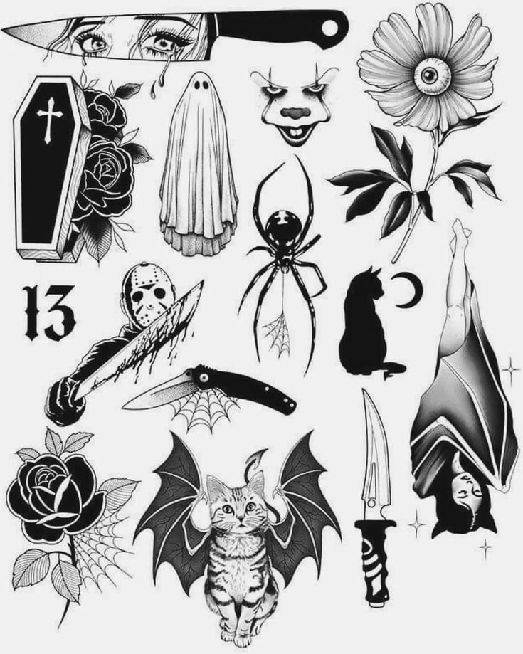 Pin by Brittany Bernard on tattoo ideas in 2025 | Spooky tattoos, Scary  tattoos, Creepy tattoos