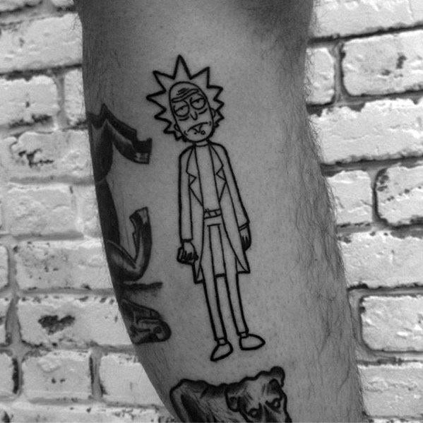 63 Epic Rick and Morty Tattoo Designs for Men